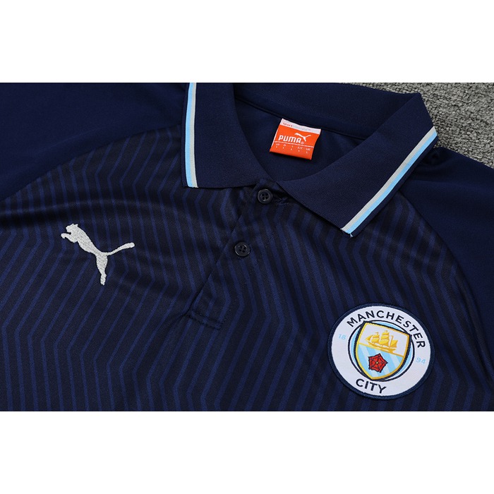 Camiseta Polo del Manchester City 22-23 Azul Marino - Haga un click en la imagen para cerrar